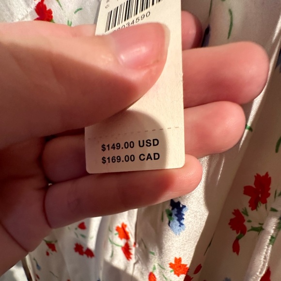 NWT ANTHROPOLOGIE BARDOT RUFFLE WHITE DRESS - Picture 10 of 11